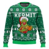 Hooktab Santa Kermit The Muppet Show Ugly Christmas Sweater