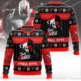 Hooktab Santa Kratus Jingle Boy God Of War Ugly Christmas Sweater