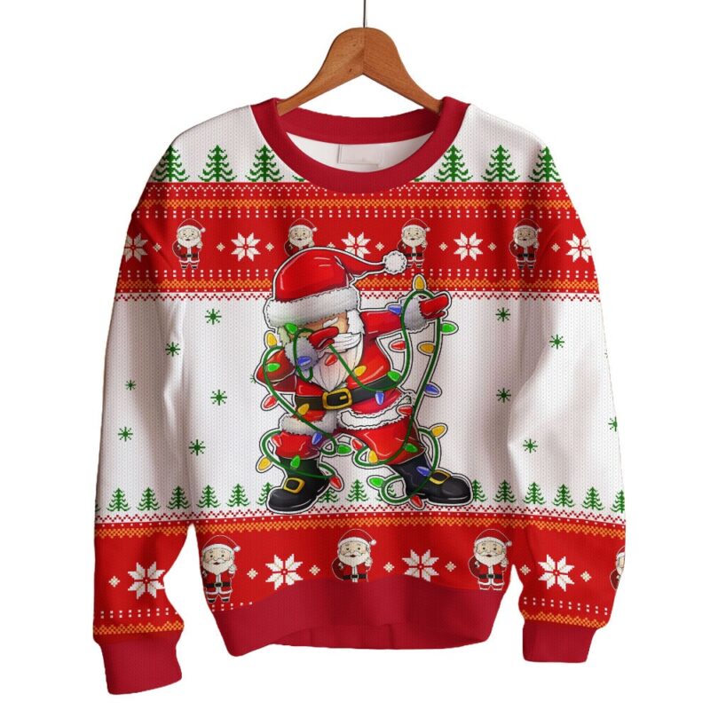 Hooktab Santa Kris Kringle Miracle On 34th Street Ugly Christmas Sweater Hooktab Santa Kris Kringle Miracle On 34th Street Ugly Christmas Sweater