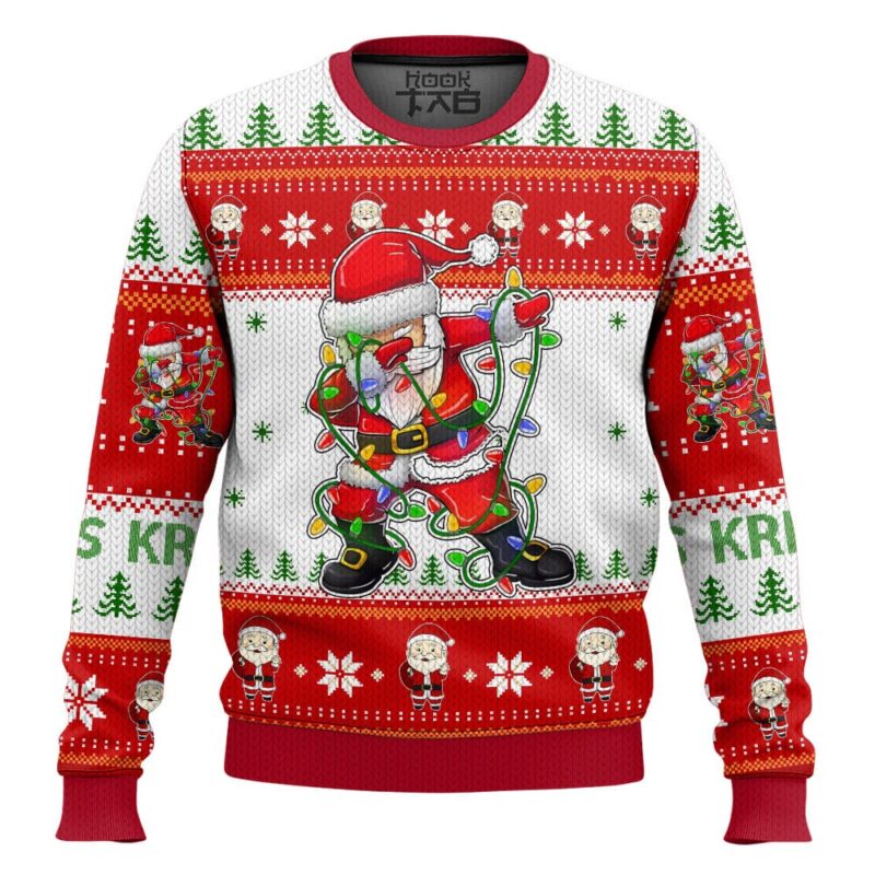 Hooktab Santa Kris Kringle Miracle On 34th Street Ugly Christmas Sweater