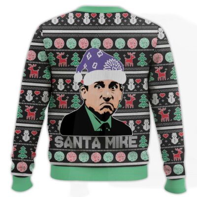 Hooktab Santa Mike Scott The Office Ugly Christmas Sweater