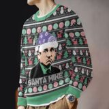 Hooktab Santa Mike Scott The Office Ugly Christmas Sweater