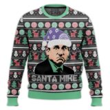 Hooktab Santa Mike Scott The Office Ugly Christmas Sweater