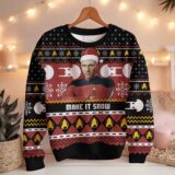 Hooktab Santa Picard Majke It Snow Star Trek Ugly Christmas Sweater