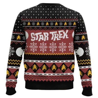 Hooktab Santa Picard Majke It Snow Star Trek Ugly Christmas Sweater
