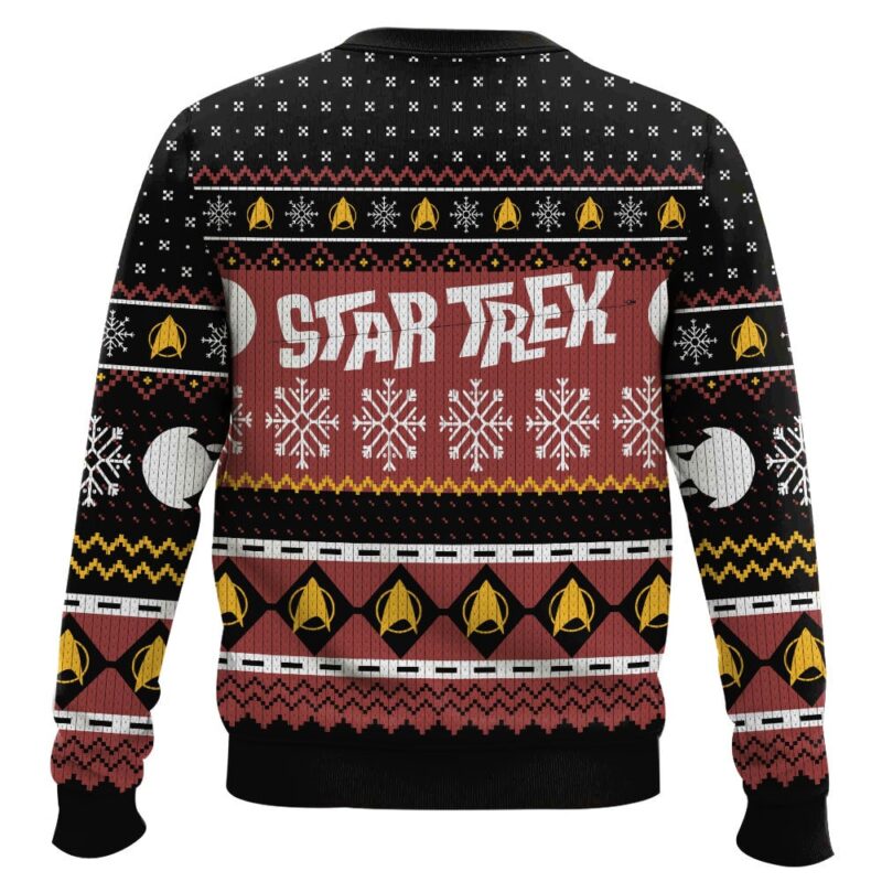 Hooktab Santa Picard Majke It Snow Star Trek Ugly Christmas Sweater Hooktab Santa Picard Majke It Snow Star Trek Ugly Christmas Sweater