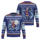 Hooktab Santa Rimuru That Time I Got Reincarnated As A Slime Ugly Christmas Sweater
