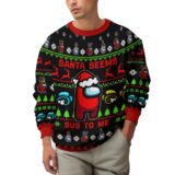 Hooktab Santa Seems Sus To Me Among Us Ugly Christmas Sweater