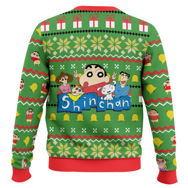 Hooktab Santa Shinnosuke Crayon Shin-chan Ugly Christmas Sweater Hooktab Santa Shinnosuke Crayon Shin-chan Ugly Christmas Sweater