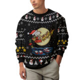 Hooktab Santa Snoopy The Charlie Brown and Snoopy Show Ugly Christmas Sweater