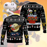 Hooktab Santa Snoopy The Charlie Brown and Snoopy Show Ugly Christmas Sweater