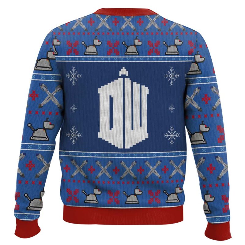 Hooktab Santa Tardis Doctor Who Ugly Christmas Sweater Hooktab Santa Tardis Doctor Who Ugly Christmas Sweater