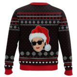 Hooktab Santa Works Hard But Kris Jenner Works Harder Ugly Christmas Sweater