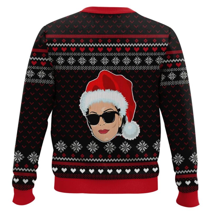 Hooktab Santa Works Hard But Kris Jenner Works Harder Ugly Christmas Sweater Hooktab Santa Works Hard But Kris Jenner Works Harder Ugly Christmas Sweater