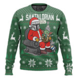 Hooktab Santalorian Mandalorian Star Wars Ugly Christmas Sweater
