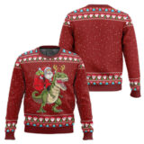 Hooktab Santassic Park Ugly Christmas Sweater