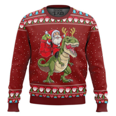 Hooktab Santassic Park Ugly Christmas Sweater
