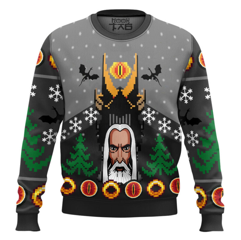Hooktab Saruman's Betrayal The Lord Of The Rings Ugly Christmas Sweater