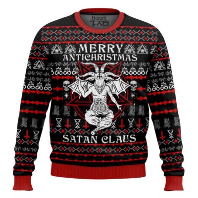 Hooktab Satanic Merry Antichristmas Ugly Christmas Sweater