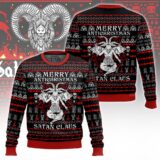 Hooktab Satanic Merry Antichristmas Ugly Christmas Sweater