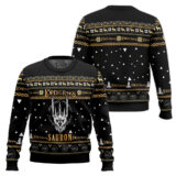 Hooktab Sauron The Lord Of The Rings Ugly Christmas Sweater