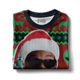 Hooktab Say Cheese! Men In Black Ugly Christmas Sweater