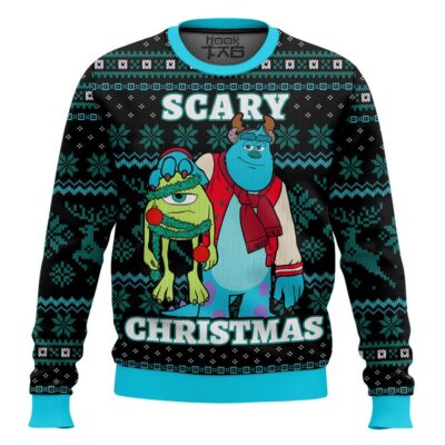 Hooktab Scary Christmas Monsters Inc Ugly Christmas Sweater