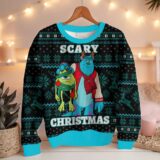 Hooktab Scary Christmas Monsters Inc Ugly Christmas Sweater