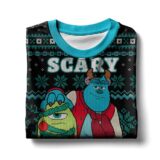 Hooktab Scary Christmas Monsters Inc Ugly Christmas Sweater