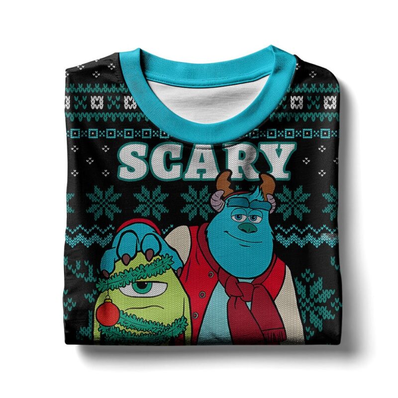 Hooktab Scary Christmas Monsters Inc Ugly Christmas Sweater Hooktab Scary Christmas Monsters Inc Ugly Christmas Sweater