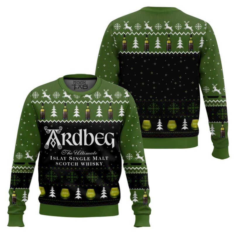 Hooktab Scotch Ardbeg Ugly Christmas Sweater Hooktab Scotch Ardbeg Ugly Christmas Sweater
