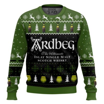 Hooktab Scotch Ardbeg Ugly Christmas Sweater