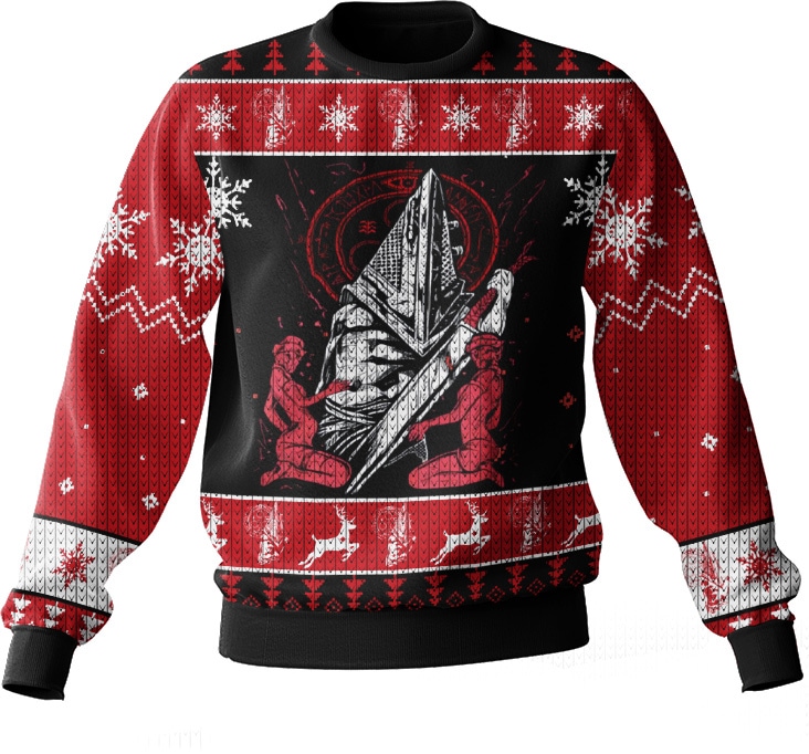 Hooktab Seal of Metatron Silent Hill Ugly Christmas Sweater Hooktab Seal of Metatron Silent Hill Ugly Christmas Sweater