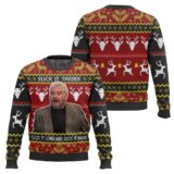 Hooktab Sean Connery Suck It Trebek Saturday Night Live Ugly Christmas Sweater