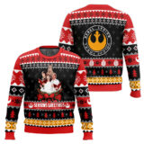 Hooktab Seasons Greetings Star Wars Ugly Christmas Sweater