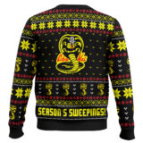 Hooktab Season's Sweepings Cobra Kai Karate Kid Ugly Christmas Sweater