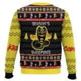 Hooktab Season's Sweepings Cobra Kai Ugly Christmas Sweater
