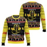 Hooktab Season's Sweepings Cobra Kai Ugly Christmas Sweater