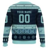Hooktab Seattle Kraken - Custom Name And Number Ugly Sweater