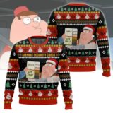 Hooktab Security Check Family Guy Ugly Christmas Sweater