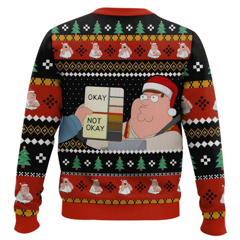 Hooktab Security Check Family Guy Ugly Christmas Sweater Hooktab Security Check Family Guy Ugly Christmas Sweater