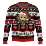 Hooktab See You In Valhalla Vinland Saga Ugly Christmas Sweater