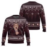 Hooktab Serenity Now Seinfeld Ugly Christmas Sweater