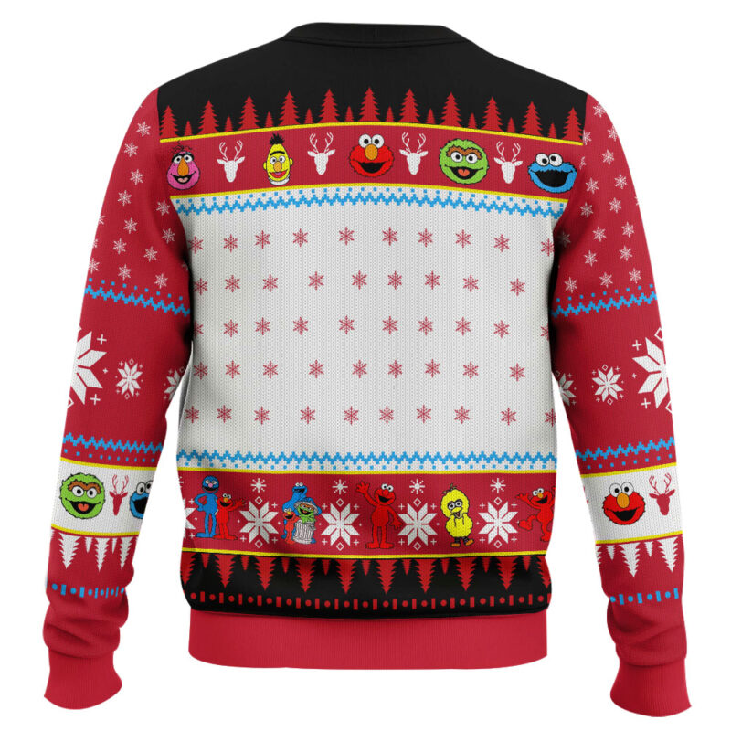 Hooktab Sesame Street Ugly Christmas Sweater Hooktab Sesame Street Ugly Christmas Sweater