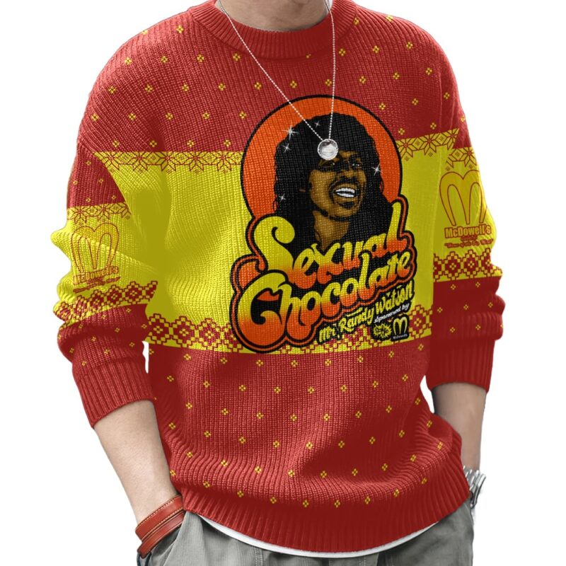 Hooktab Sexual Chocolate Coming To America Ugly Christmas Sweater Hooktab Sexual Chocolate Coming To America Ugly Christmas Sweater