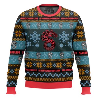 Hooktab Shadowrun Board Games Ugly Christmas Sweater