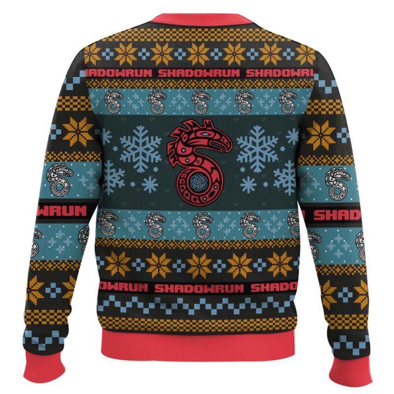 Hooktab Shadowrun Board Games Ugly Christmas Sweater Hooktab Shadowrun Board Games Ugly Christmas Sweater