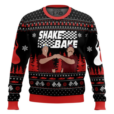 Hooktab Shake And Bake Talladega Nights Ugly Christmas Sweater