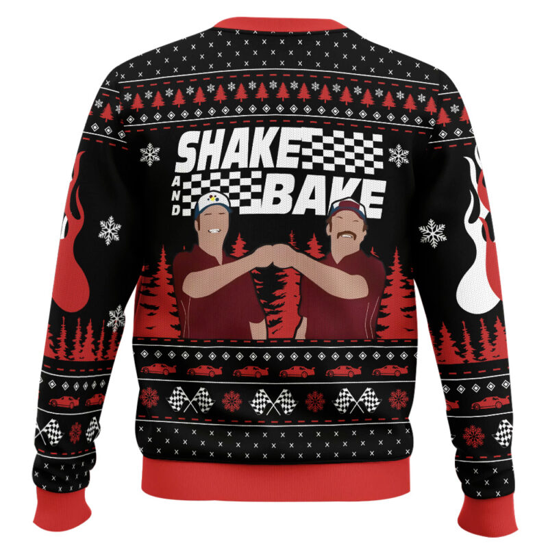 Hooktab Shake And Bake Talladega Nights Ugly Christmas Sweater Hooktab Shake And Bake Talladega Nights Ugly Christmas Sweater