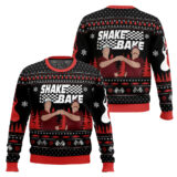 Hooktab Shake And Bake Talladega Nights Ugly Christmas Sweater